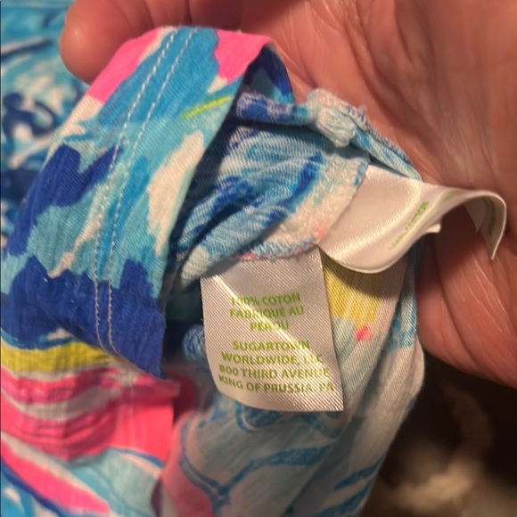 Lilly Pulitzer Blue and Pink Tank Top excellent condition - Picture 2 of 4